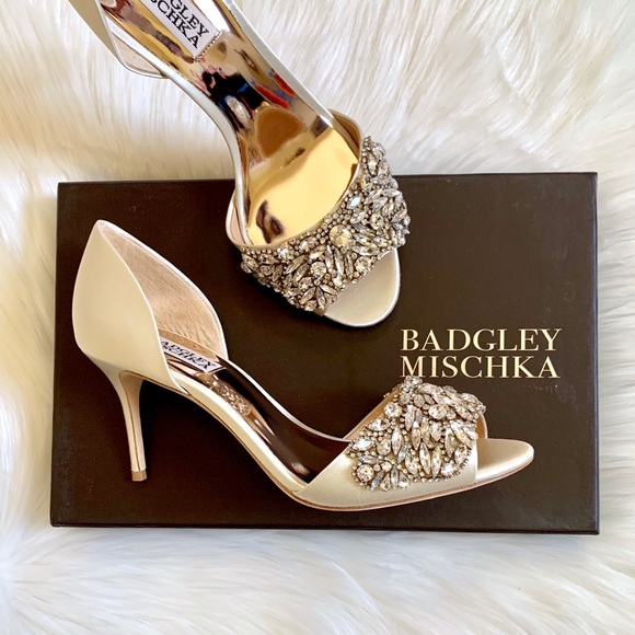 Badgley Mischka Hansen Crystal Embellished Sandal - Picture 2 of 8
